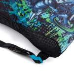 Obrazek Bagmaster DOPI 25 B worek szkolny na kapcie / gimnastyczny - motocyklowy niebieski 1,5 l