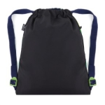 Obrazek Bagmaster Torba LUMI 25 C worek szkolny na kapcie / gimnastyczny - zielony dinozaur 1,5 l