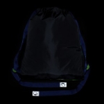 Obrazek Bagmaster Torba LUMI 25 C worek szkolny na kapcie / gimnastyczny - zielony dinozaur 1,5 l