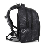 Obrazek Zestaw studencki Bagmaster ZIPSTER 25 A - czarny z białymi kwiatami