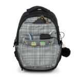 Obrazek Zestaw studencki Bagmaster ZIPSTER 25 A - czarny z białymi kwiatami