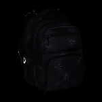 Obrazek Zestaw studencki Bagmaster ZIPSTER 25 A - czarny z białymi kwiatami