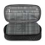 Obrazek Zestaw studencki Bagmaster ZIPSTER 25 A - czarny z białymi kwiatami