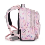 Obrazek Bagmaster DOPI 25 Duży zestaw szkolny dla pierwszoklasistów - motyle Różowy 18 l