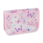 Obrazek Bagmaster DOPI 25 Duży zestaw szkolny dla pierwszoklasistów - motyle Różowy 18 l