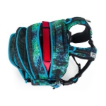 Obrazek Bagmaster DOPI 25 B duży zestaw szkolny dla pierwszoklasistów - motocykl niebieski 18 l