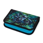 Obrazek Bagmaster DOPI 25 B duży zestaw szkolny dla pierwszoklasistów - motocykl niebieski 18 l