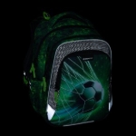 Obrazek Bagmaster LUMI 25 B duży zestaw szkolny dla pierwszoklasistów - football Green 18 l