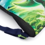 Obrazek Bagmaster LUMI 25 C duży zestaw szkolny dla pierwszoklasistów - dinosarus Green 18 l