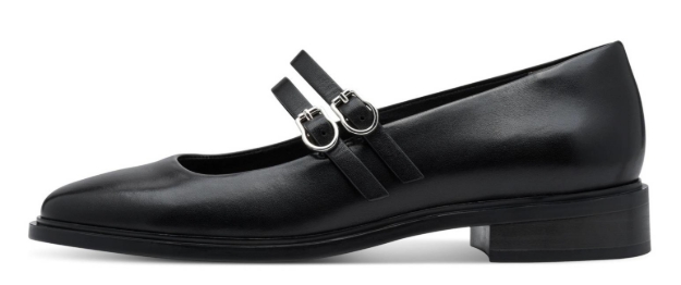 Obrazek Tamaris 1-22131-45-001 Czarne baleriny damskie