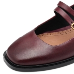 Obrazek Tamaris 1-22131-45-537 Bordowe baleriny damskie