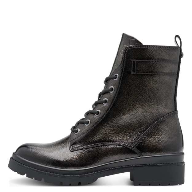 Obrazek Tamaris 1-25236-43-286 Botki damskie antracytowe