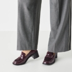 Obrazek Tamaris 1-24464-45-534 Damskie loafersy w kolorze merlot