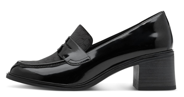 Obrazek Tamaris 1-24464-45-098 Czarne mokasyny damskie