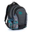 Obrazek Bagmaster BAG 21 B plecak studencki - zielony niebieski szary 30 l