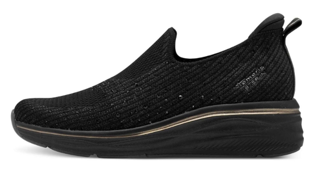 Obrazek Tamaris 1-23787-45-001 Czarne sneakersy damskie