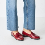 Obrazek Tamaris 1-24239-42-524 Czerwone mokasyny damskie