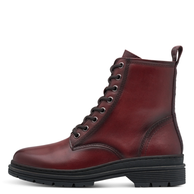 Obrazek Tamaris 1-25230-41-500 Botki damskie czerwone