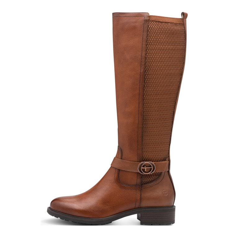 Obrazek Tamaris 1-25618-43-305 Botki damskie brązowe