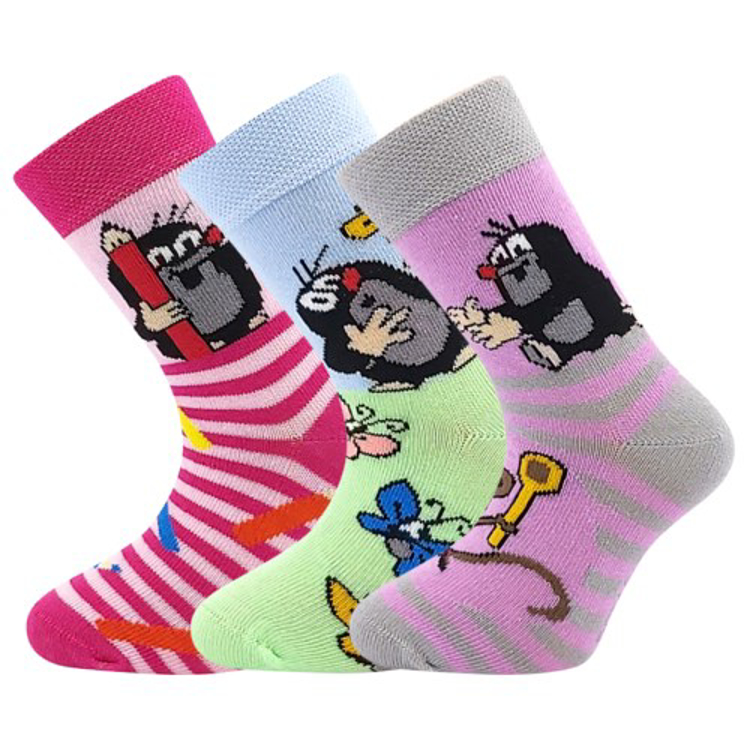 Obrazek Skarpetki BOMA Mole mix 1-girl 3 pary