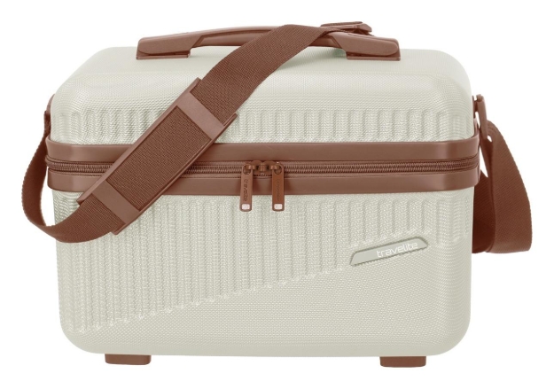 Obrazek Travelite Bali Beautycase White/cognac 17 L