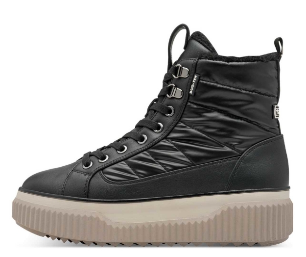 Obrazek Tamaris 1-26277-45-001 Zimowe botki damskie czarne