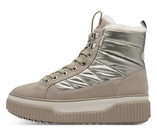 Obrazek Tamaris 1-26277-45-179 Zimowe botki damskie szampańskie