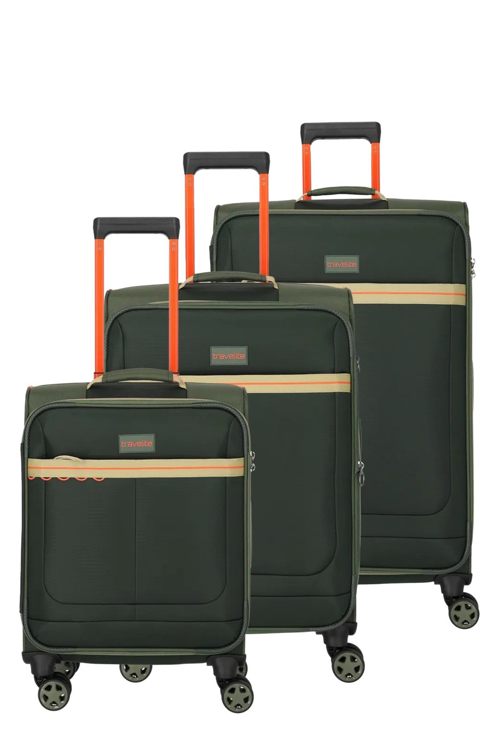 Obrazek Travelite Color Craze S,M,L Olive S: 36 l / M: 61/66 L: 86