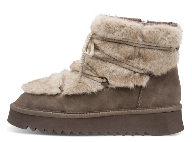Obrazek Tamaris 1-26475-45-341 Zimowe botki damskie taupe