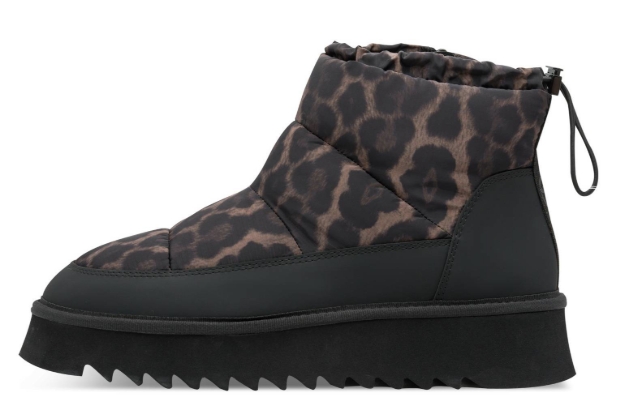 Obrazek Tamaris 1-26810-45-090 Buty śniegowce damskie czarny / lampart