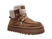 Obrazek Tom Tailor 8490220009 Damskie zimowe buty za kostkę w kolorze orzechowym