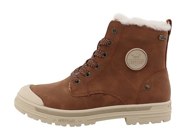 Obrazek Mustang 15M0262001 Damskie zimowe buty za kostkę w kolorze koniakowym
