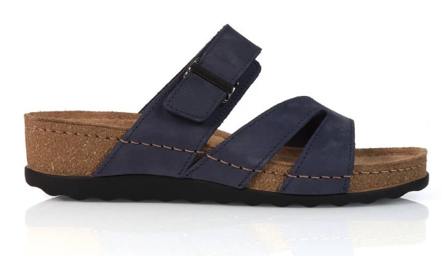 Obrazek Niebieskie damskie kapcie zdrowotne Batz Elba