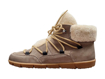 Obrazek Wild 017-26023 Damskie buty za kostkę z pełnej skóry w kolorze kamiennym