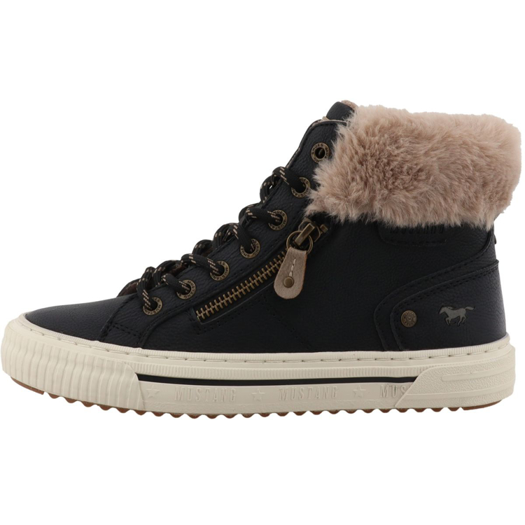 Obrazek Mustang 15M0112003 Damskie buty zimowe za kostkę czarne