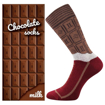 Obrazek Skarpety damskie LONKA Original z motywem CHOCOLATE w pudełku MILK