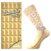 Obrazek LONKA Original skarpetki damskie z motywem CHOCOLATE w pudełku WHITE