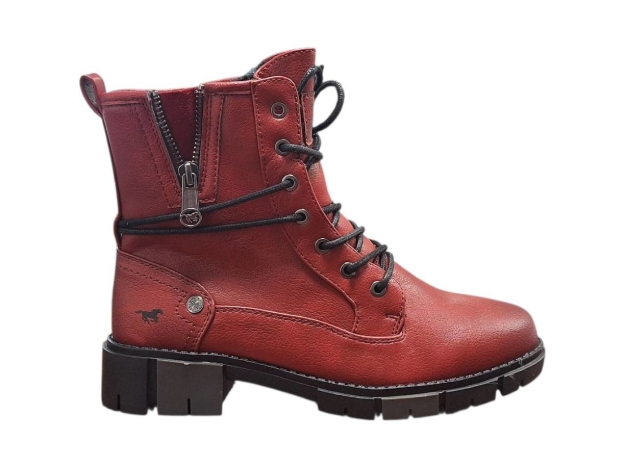 Obrazek Mustang 15M0322001 Damskie buty zimowe do kostki czerwony