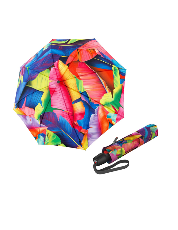 Obrazek KNIRPS T.200 Medium Duomatic Palm Multicolor - elegancki w pełni automatyczny parasol