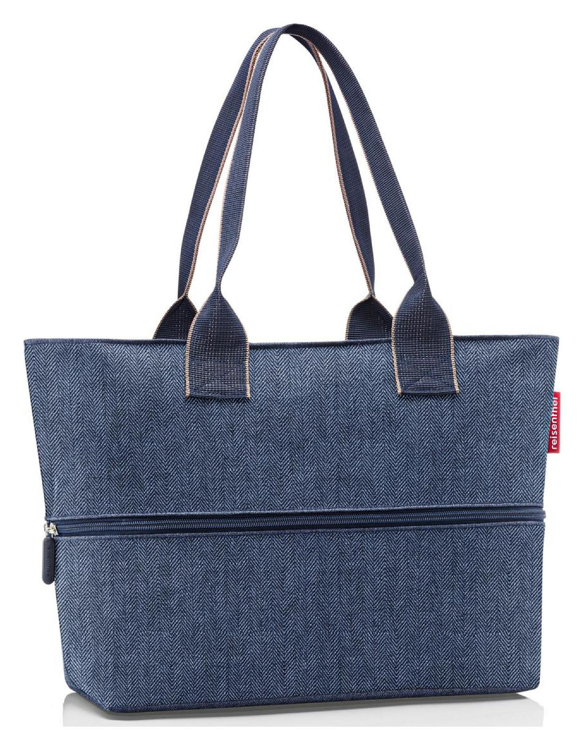 Obrazek Reisenthel Shopper E1 Herringbone Dark Blue 12/18 L