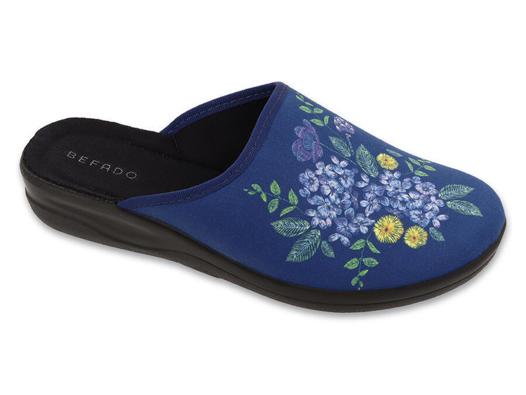 Obrazek BEFADO 551D010 kapcie HOME GO niebieskie