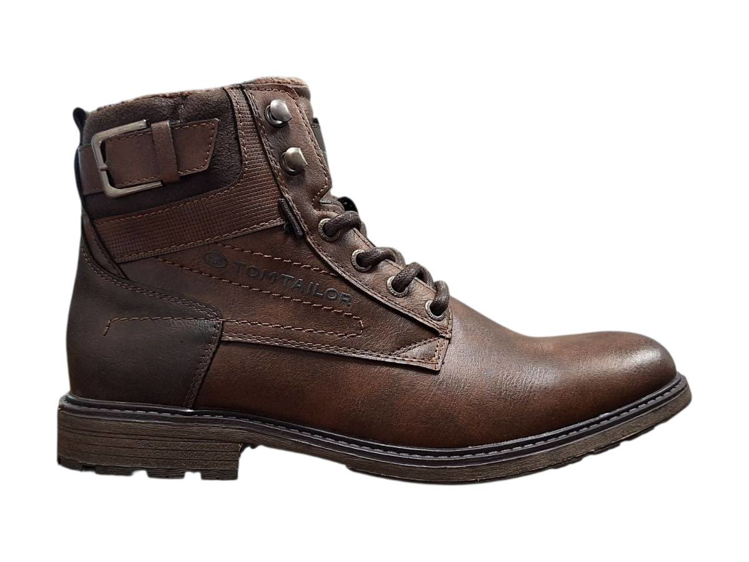 Obrazek Tom Tailor 6380410006 Pánské zimní kotníkové boty hnědé