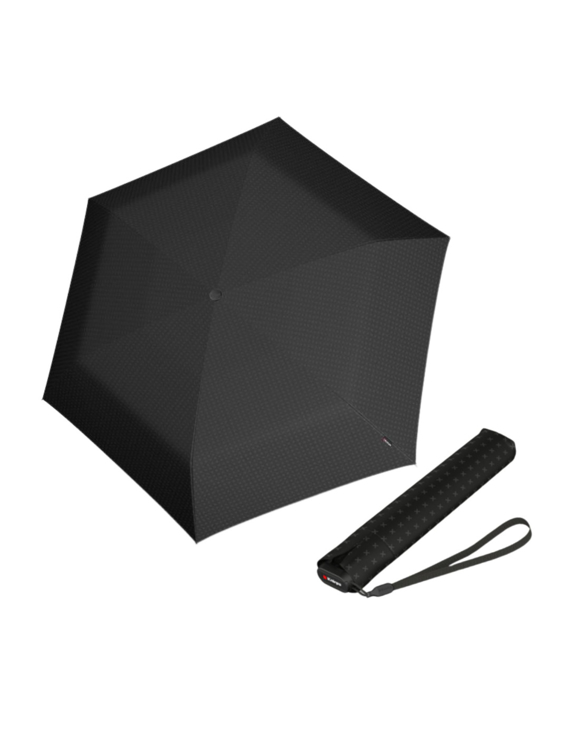 Obrazek Knirps US.050 ultra light slim manual Mat Cross - lehký dámský skládací plochý deštník