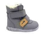 Obrazek Dziecięce buty zimowe Pegres 1706 Barefoot w kolorze szarym