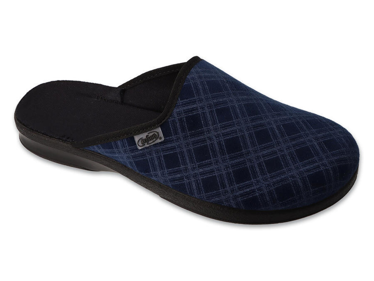 Obrazek BEFADO 548M050 kapcie męskie LEON szkoła podstawowa niebieski