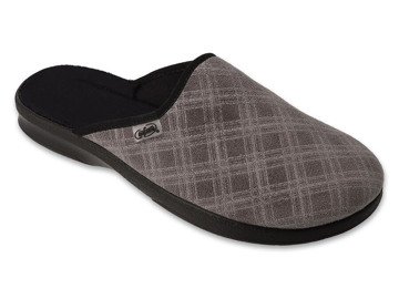 Obrazek BEFADO 548M051 kapcie męskie LEON szkoła podstawowa szary