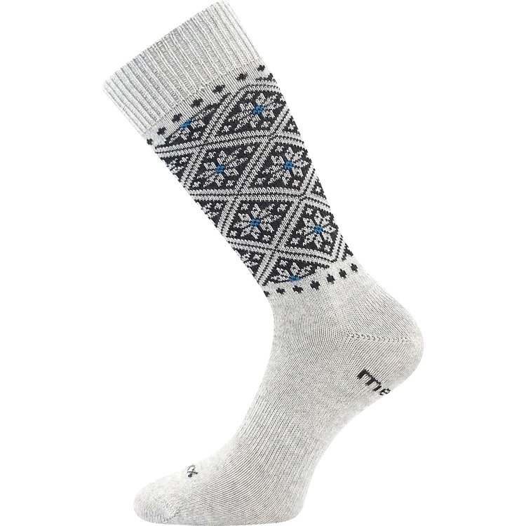 Obrazek VOXX Damskie grube skarpety merino NORDKAPP ze srebrnymi jonami LIGHT GREY