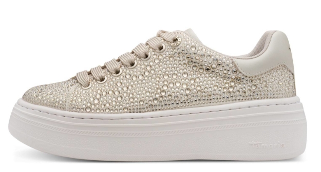 Obrazek Tamaris 1-23795-46-179 Trampki damskie szampańskie