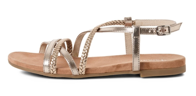 Obrazek Tamaris 1-28130-46-116 Sandały damskie szampańskie