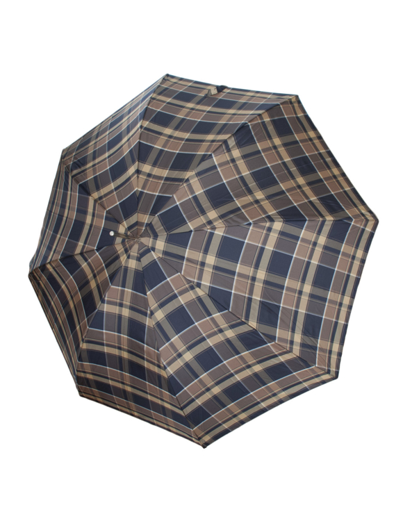 Obrazek DOPPLER Long Carbonsteel Karo - vystřelovací holový deštník hnědá